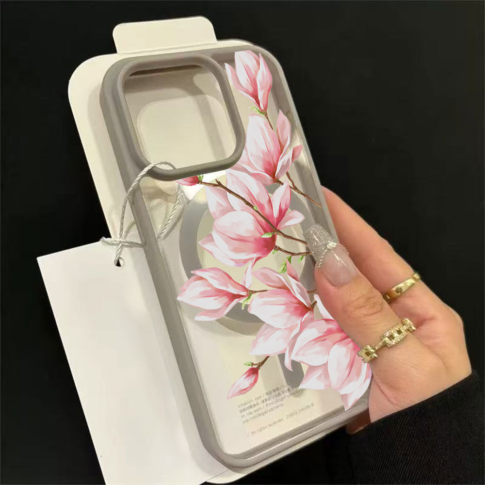 Fashion Flower Magnetic Phone  - Phone Cases Trendy review and price