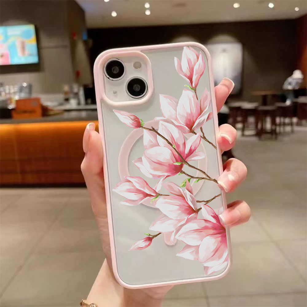 Fashion Flower Magnetic Phone  - Phone Cases Trendy review and price