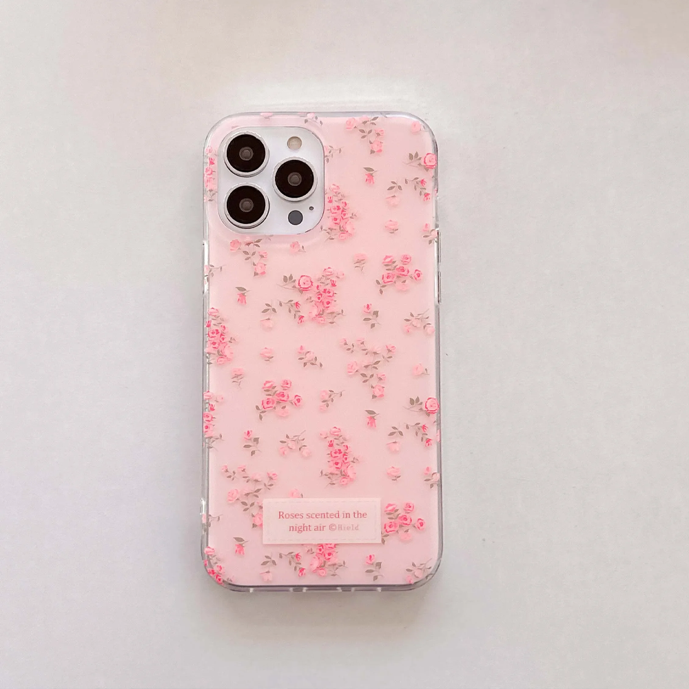 Pink and Blue White Flowers Fl - Phone Cases Drawing review and price