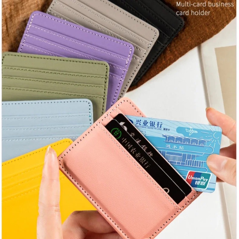 Ultra-thin PU Leather Mini Wal - Slim Card Slot Case review and price