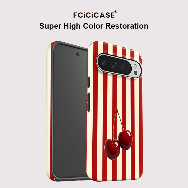 Fcicicase Cherry Stripe Patter - Phone Cases Pixel 10 review and price