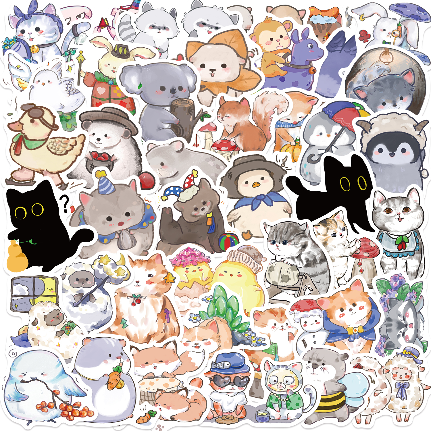 50PCS Cute Animal Water Bottle - Phone Cases Kids review and price