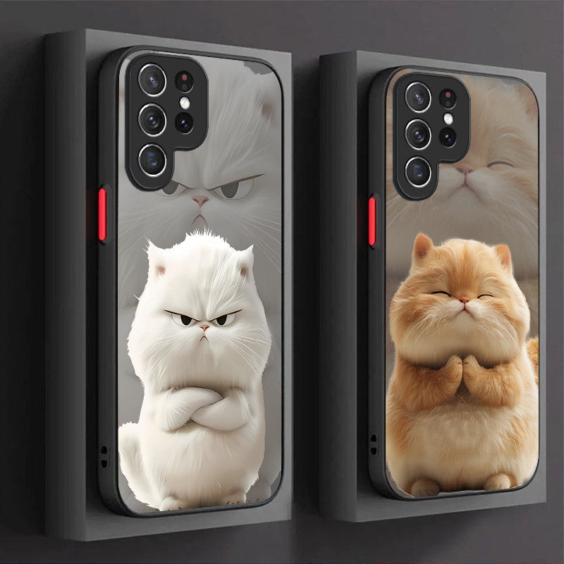 Angry Cat Couple Style Case fo - Phone Cases Samsung review and price