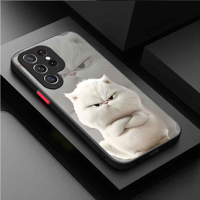 Angry Cat Couple Style Case fo - Phone Cases Samsung review and price