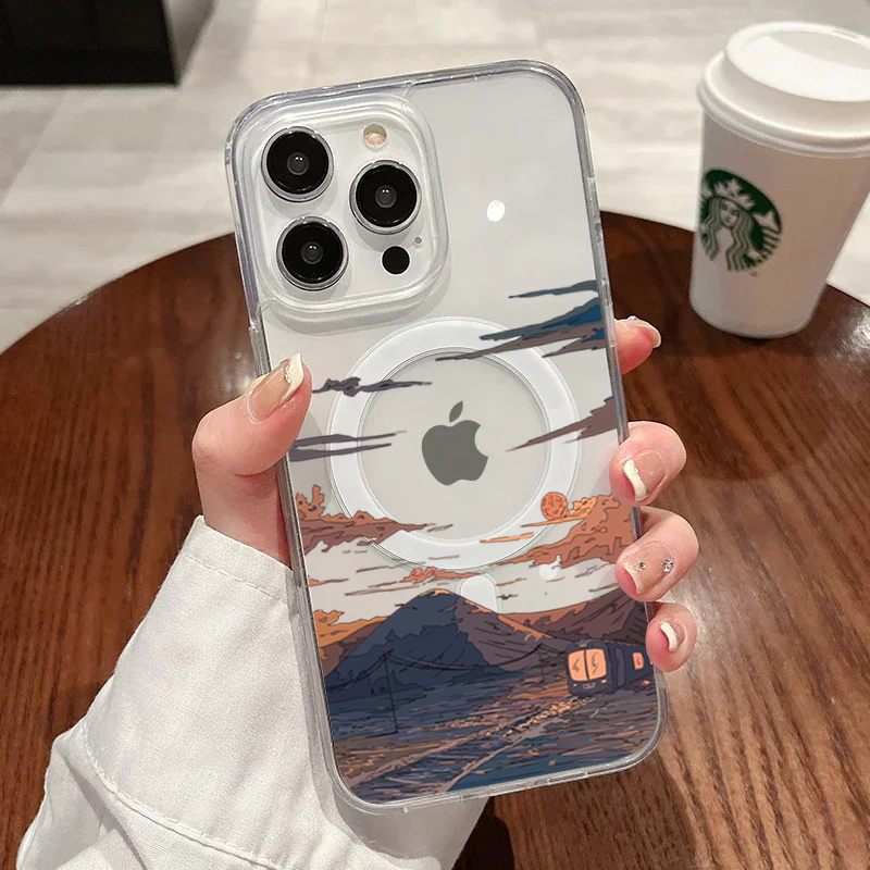 Sunset Pattern Fashion Phone C - Phone Cases Trendy review and price