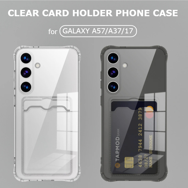 Luxury Clear Case For Samsung  - Slim Card Slot Case review and price
