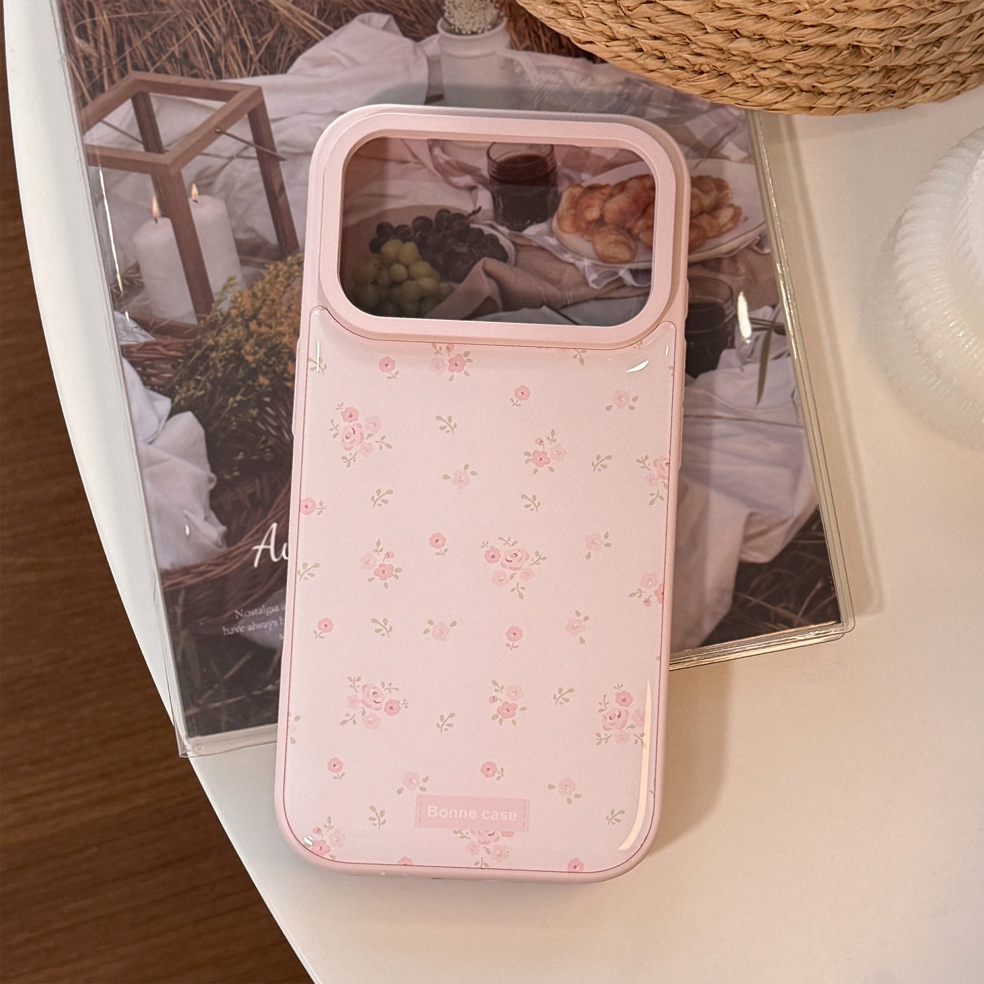 Korean Full Screen Pink Flower - Phone Cases Drop Proof review and price
