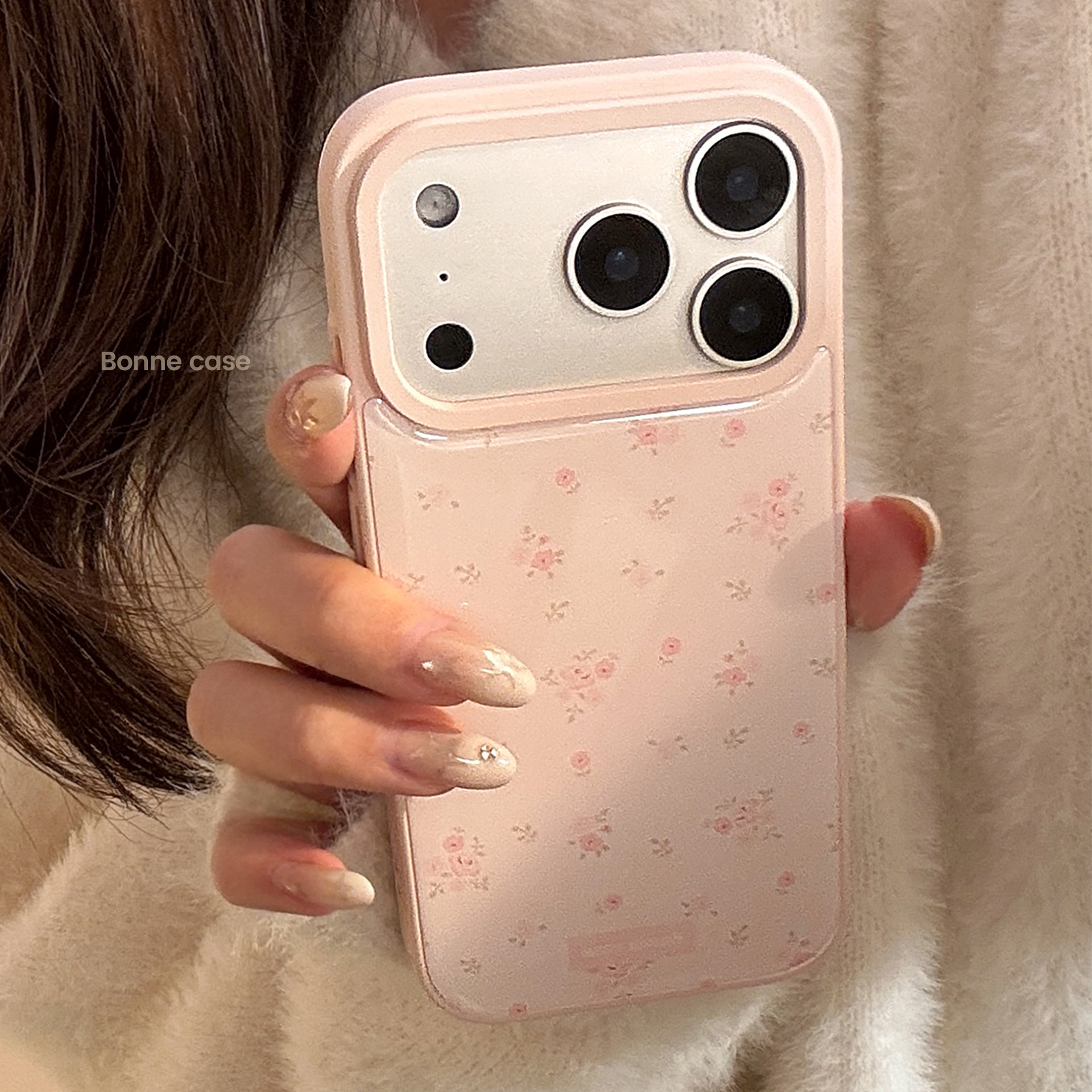 Korean Full Screen Pink Flower - Phone Cases Drop Proof review and price