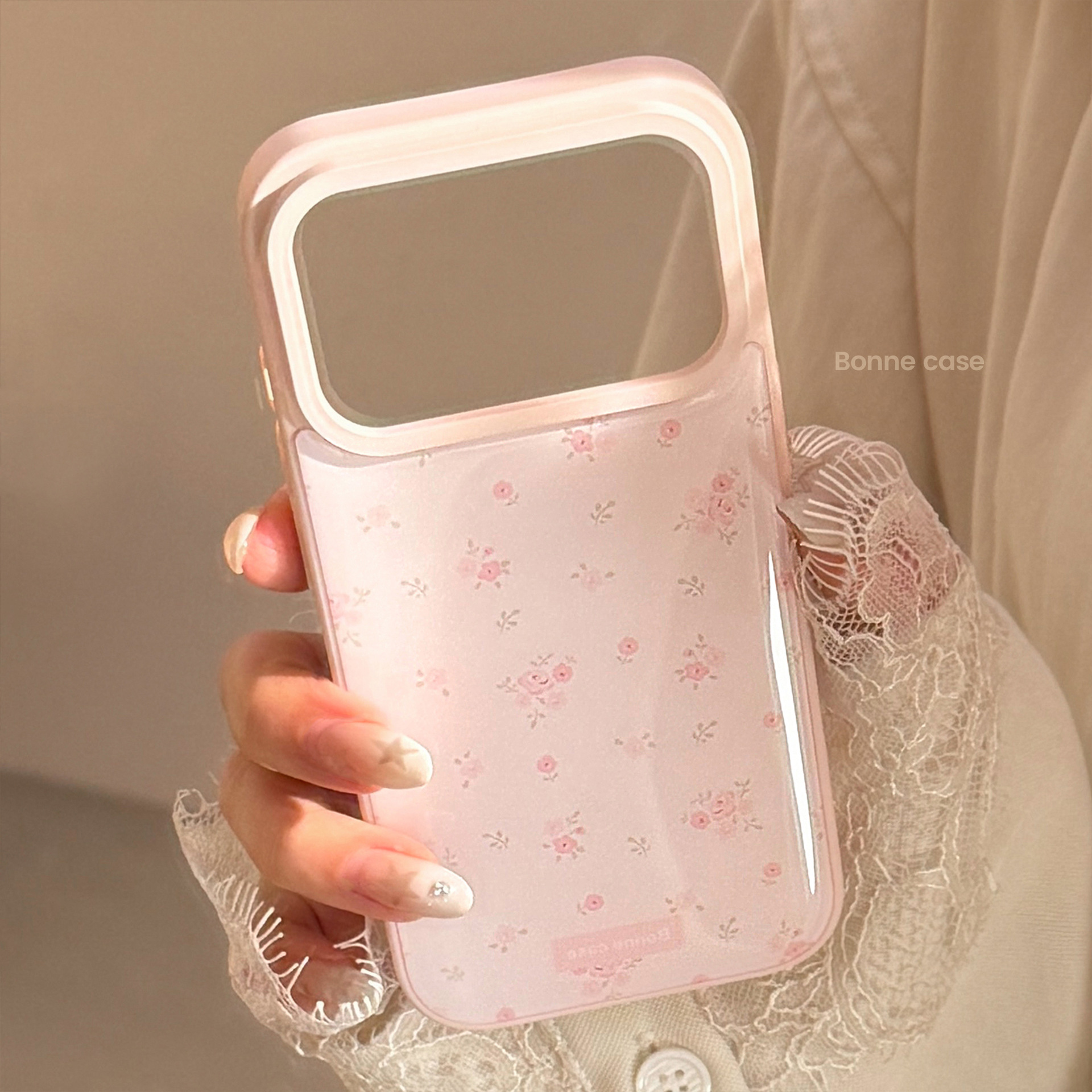 Korean Full Screen Pink Flower - Phone Cases Drop Proof review and price