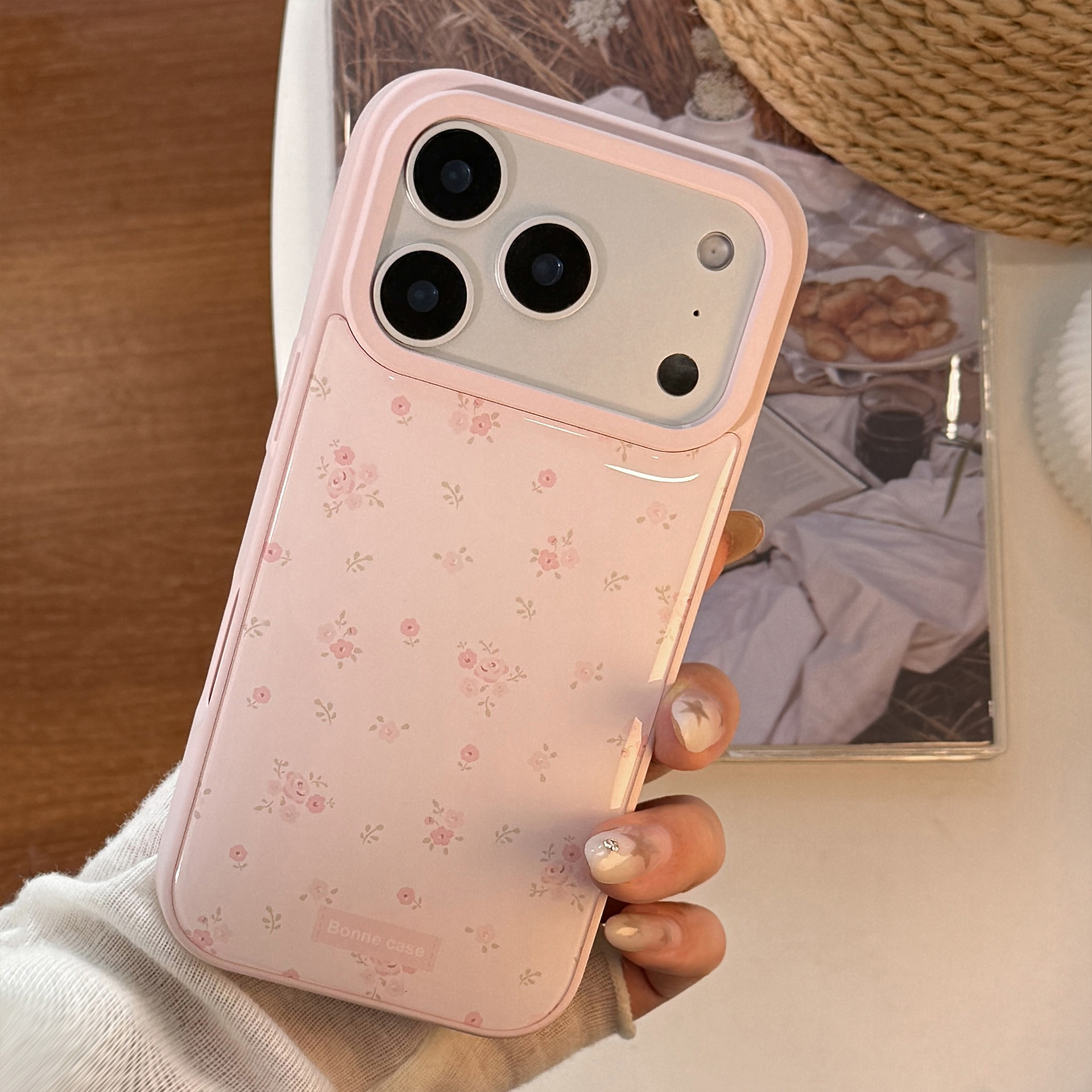 Korean Full Screen Pink Flower - Phone Cases Drop Proof review and price