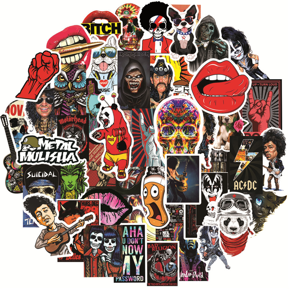50Pcs Vintage Rock Stickers DI - Phone Cases Kids review and price