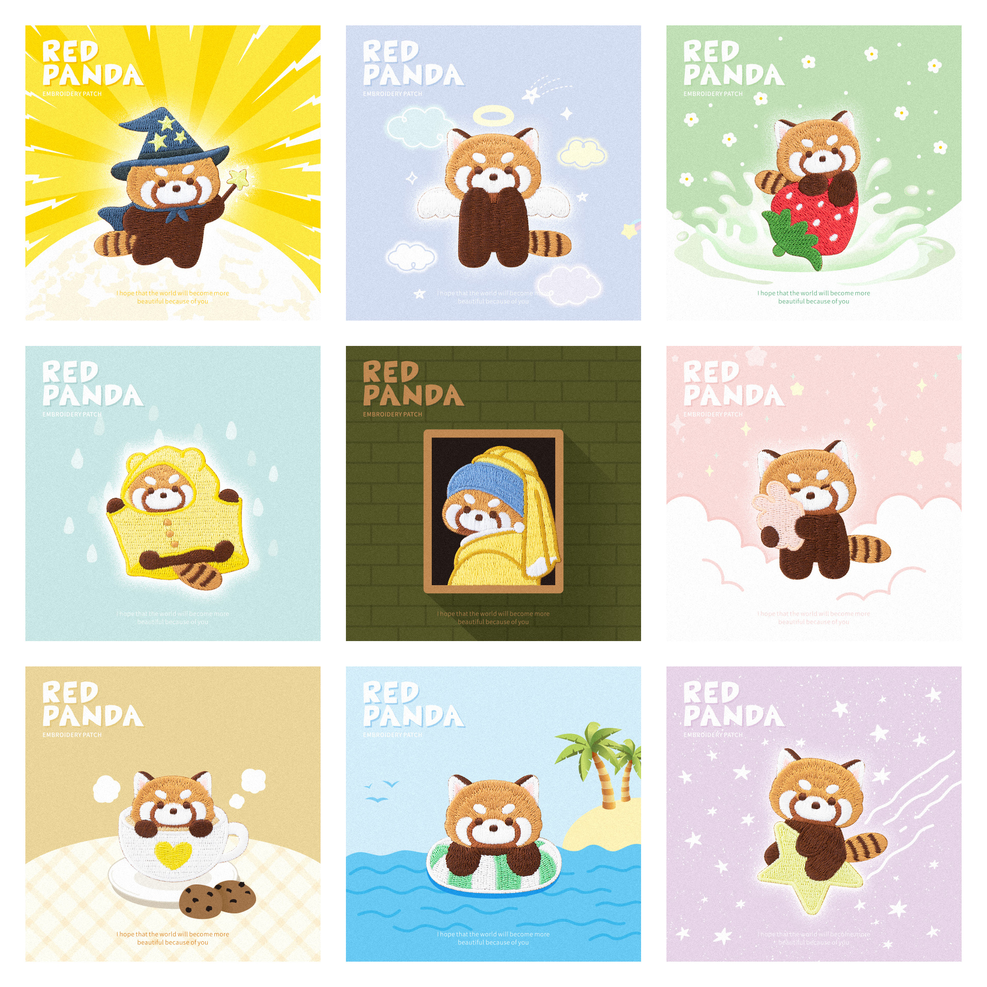 Cute Red Panda Embroidery Patc - Phone Cases Eco Friendly review and price