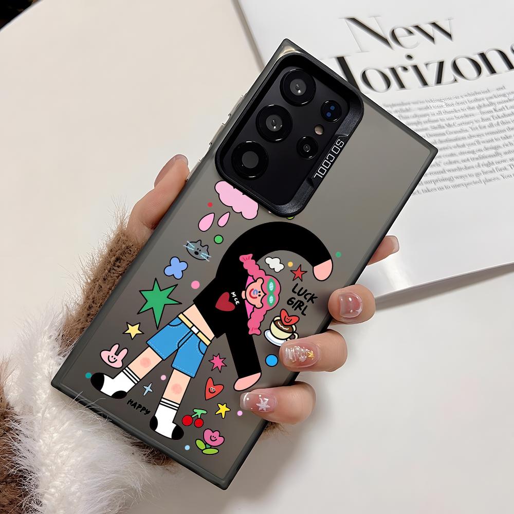 Funny Cartoon Girl And Boy Pho - Phone Cases For Boys review and price