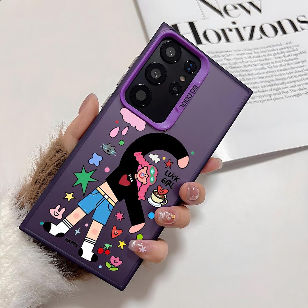 Funny Cartoon Girl And Boy Pho - Phone Cases For Boys review and price