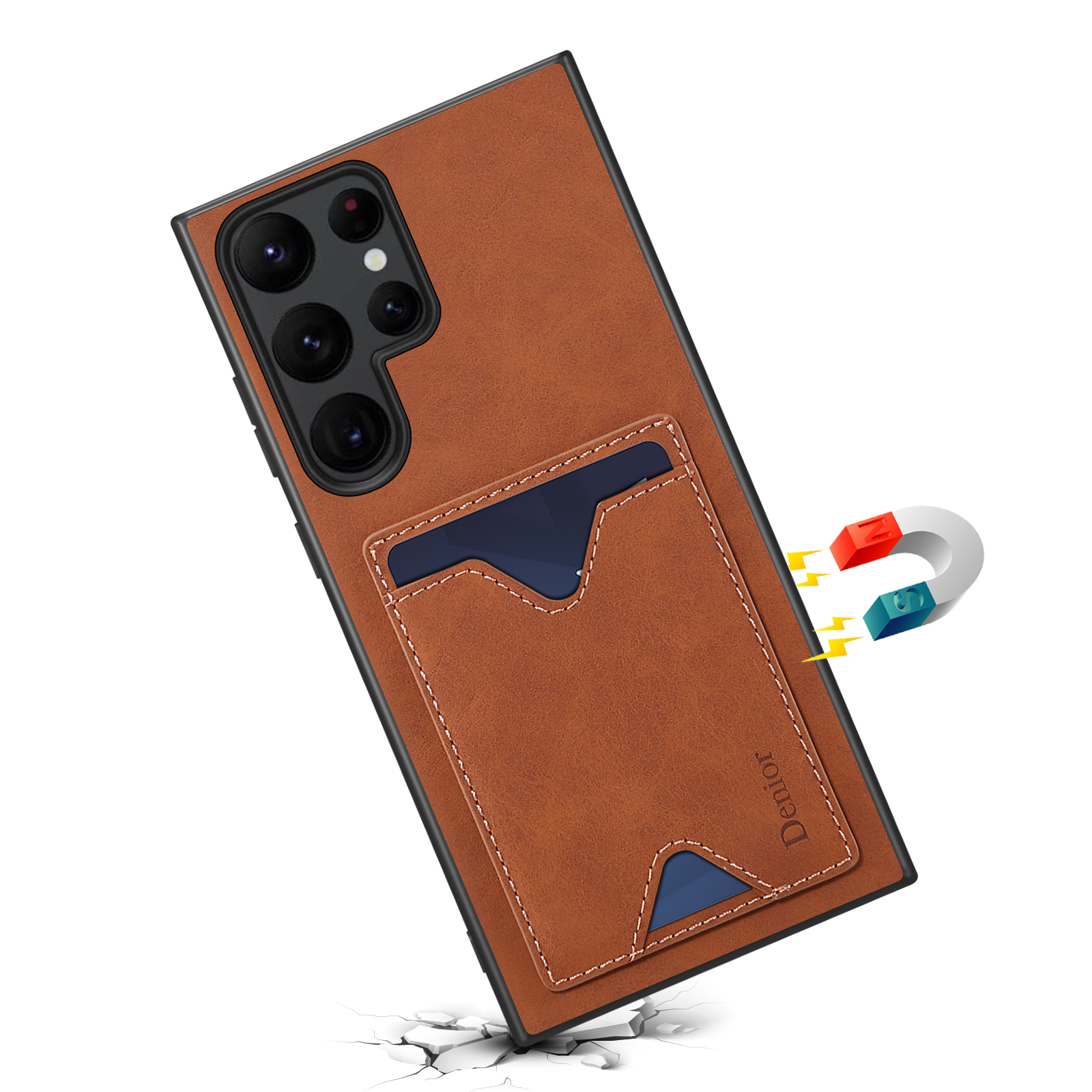 Denior Faux Leather Phone Case - Slim Card Slot Case review and price
