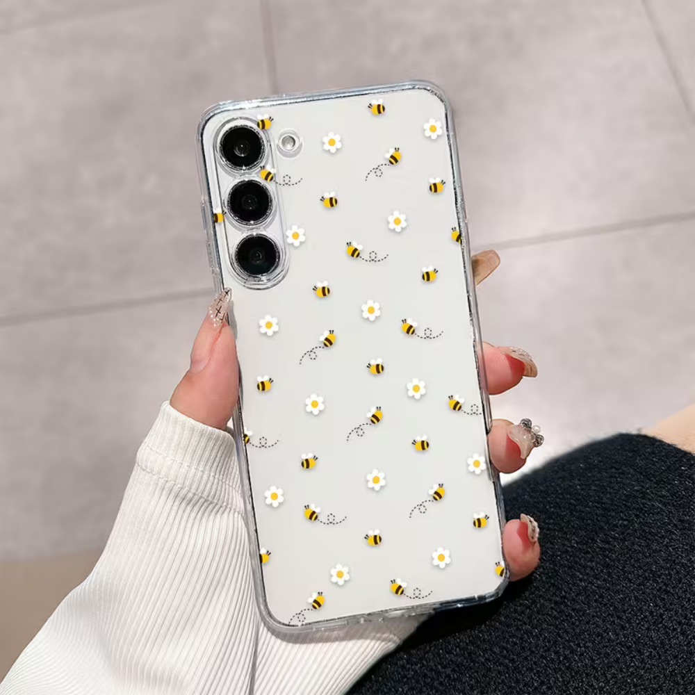Bee White Flower Phone Case Fo - Phone Cases Clear review and price