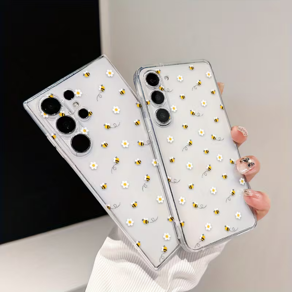 Bee White Flower Phone Case Fo - Phone Cases Clear review and price