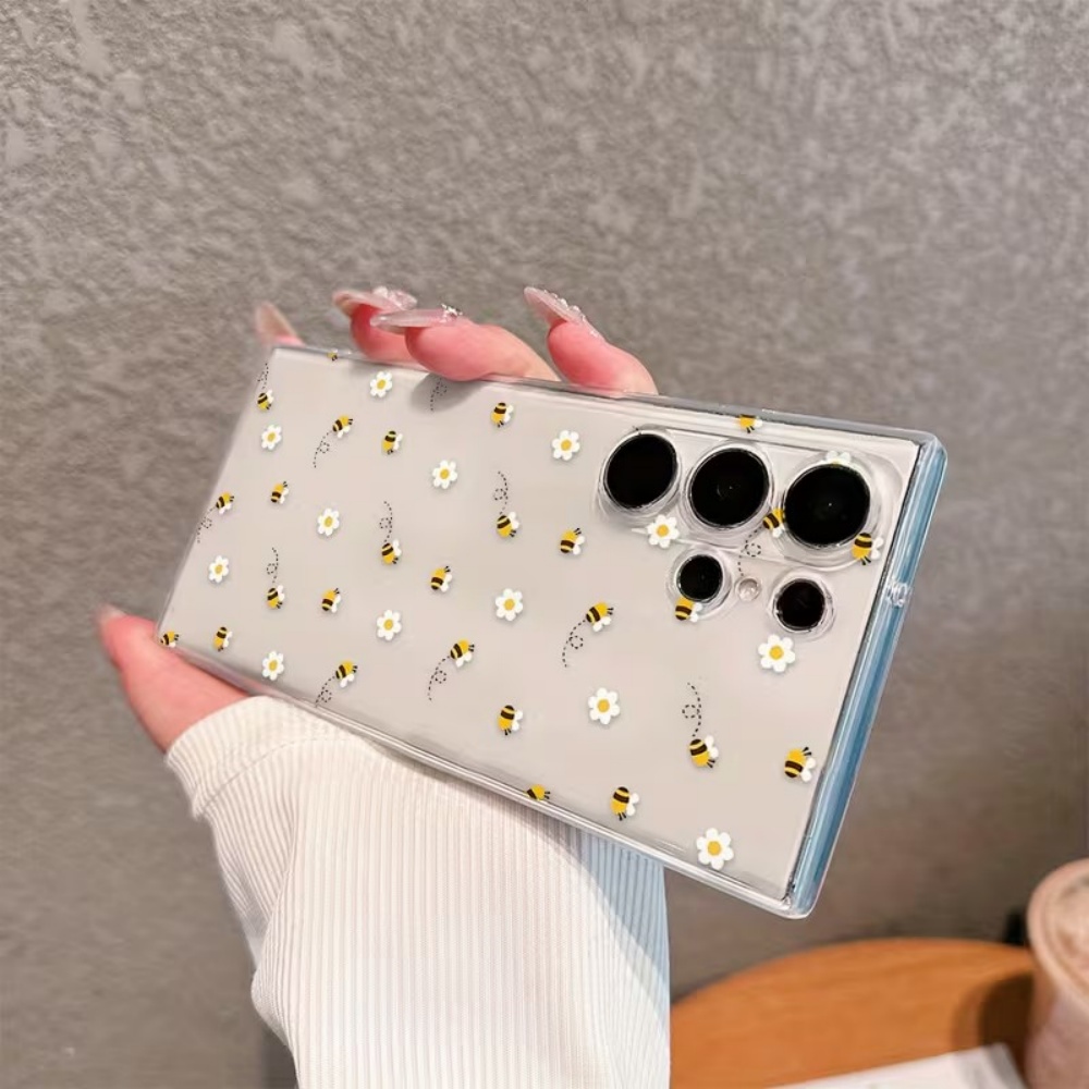 Bee White Flower Phone Case Fo - Phone Cases Clear review and price