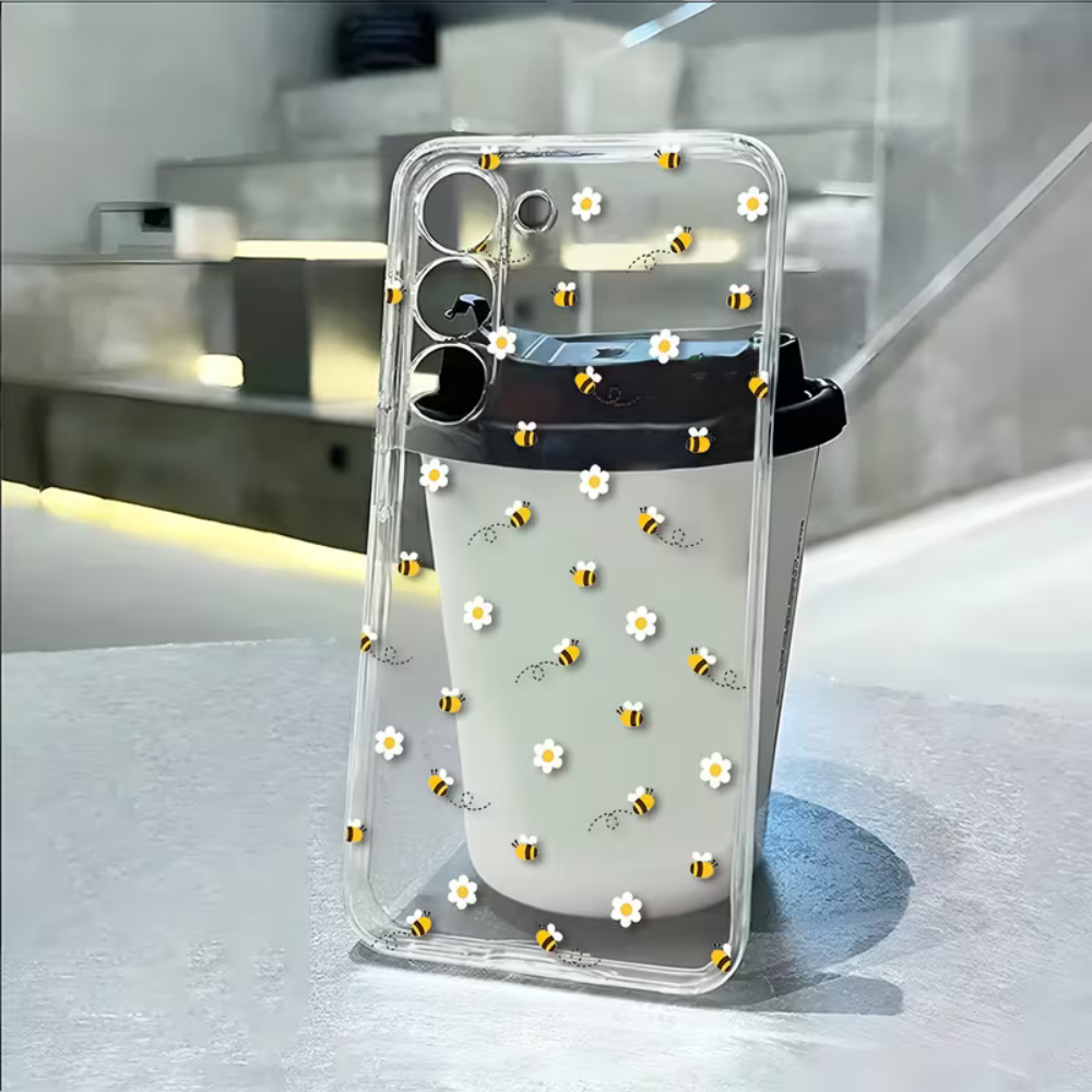 Bee White Flower Phone Case Fo - Phone Cases Clear review and price