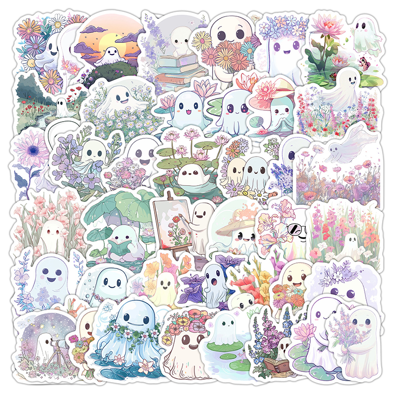 50PCS Cute White Ghost Graffit - Phone Cases Kids review and price