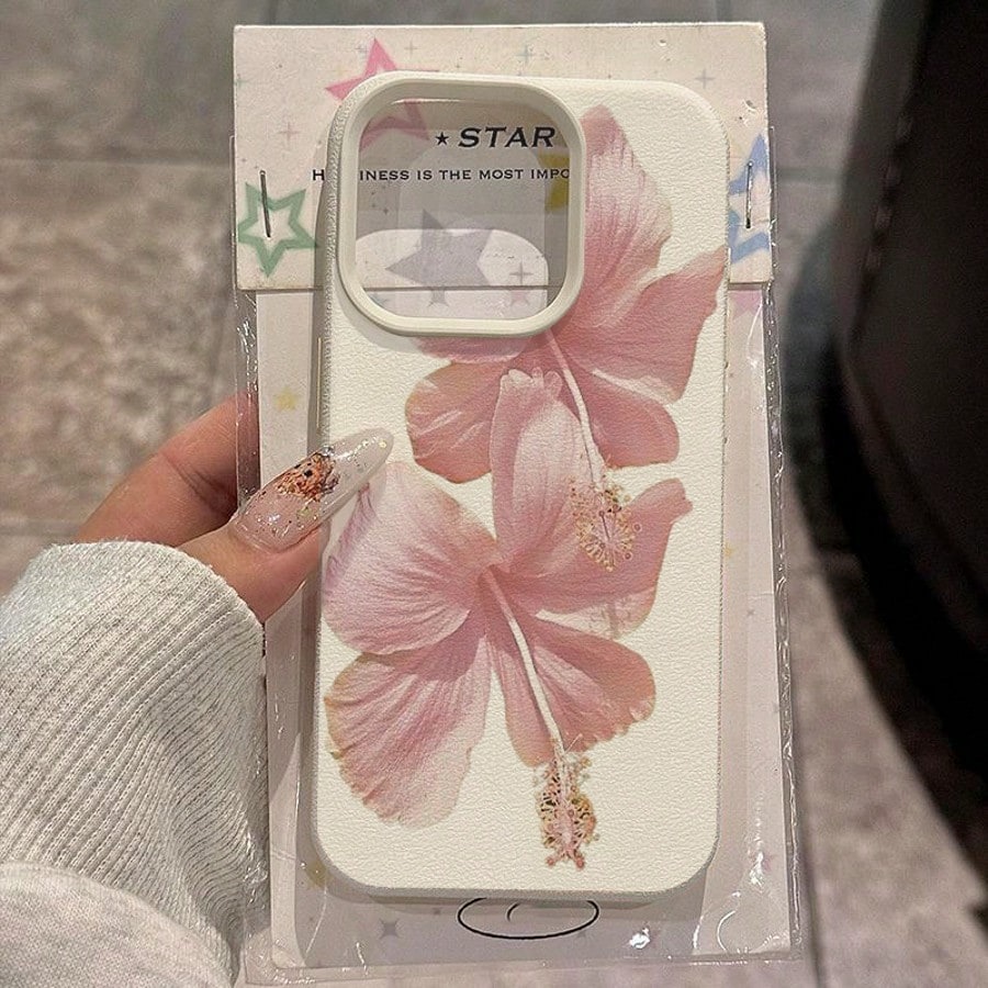 Pink Hibiscus Elegant High Aes - Phone Cases Drop Proof review and price