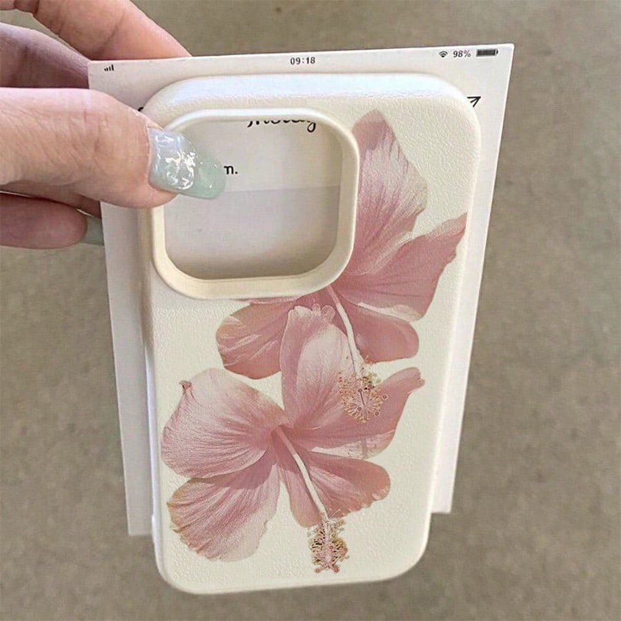 Pink Hibiscus Elegant High Aes - Phone Cases Drop Proof review and price