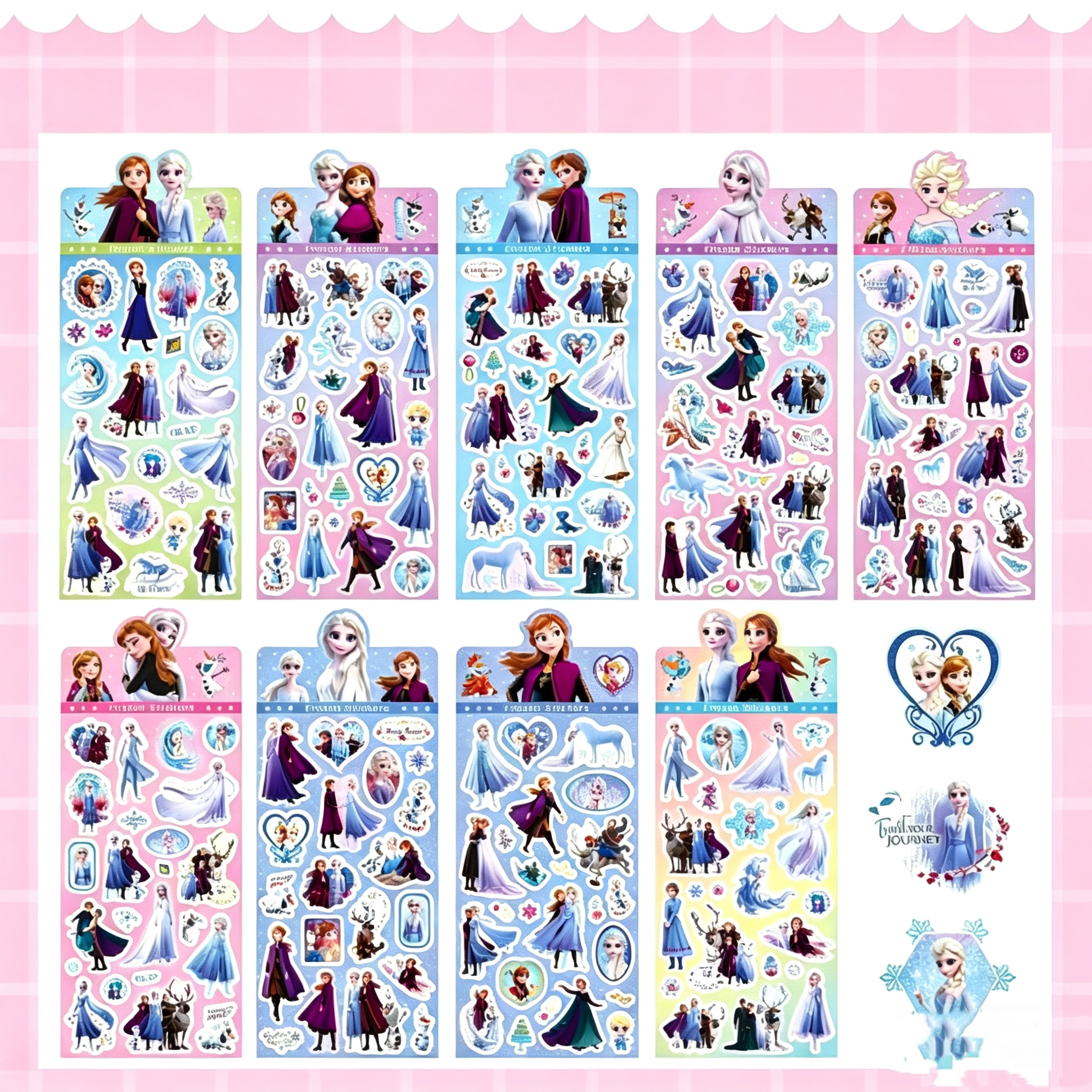 5Pcs Frozen 2 Laser Stickers,  - Phone Cases Kids review and price
