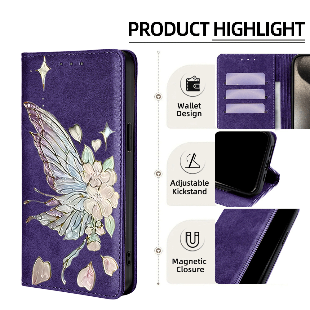 Painted Magnetic Flip Leather  - Phone Cases Samsung review and price